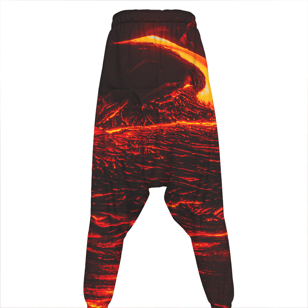 Lava Flow Print Hammer Pants