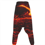 Lava Flow Print Hammer Pants