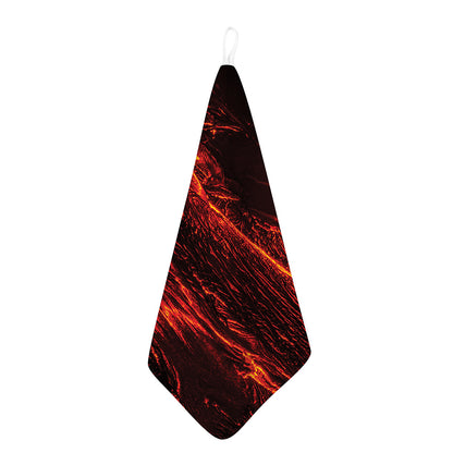 Lava Flow Print Hand Towel