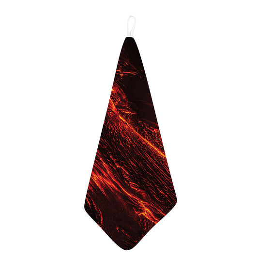 Lava Flow Print Hand Towel