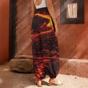 Lava Flow Print Harem Pants