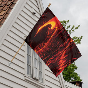 Lava Flow Print House Flag