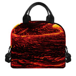 Lava Flow Print Insulated Lunch Bag