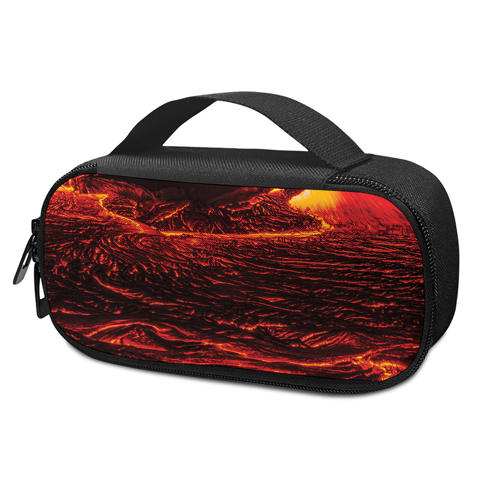 Lava Flow Print Insulin Cooler Travel Case