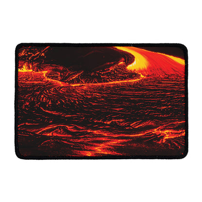 Lava Flow Print Kitchen Mat