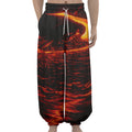 Lava Flow Print Lantern Pants
