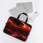Lava Flow Print Laptop Sleeve With Handle
