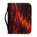 Lava Flow Print Leather Bible Cover