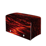 Lava Flow Print Leather Tissue Box Cover