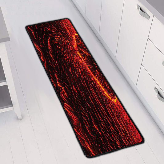 Lava Flow Print Long Kitchen Mat