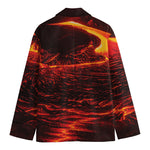 Lava Flow Print Men's Blazer