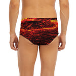 Lava Flow Print Men's Briefs