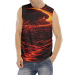 Lava Flow Print Men's Fitness Tank Top