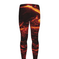 Lava Flow Print Men's Leggings