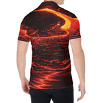 Lava Flow Print Men's Shirt