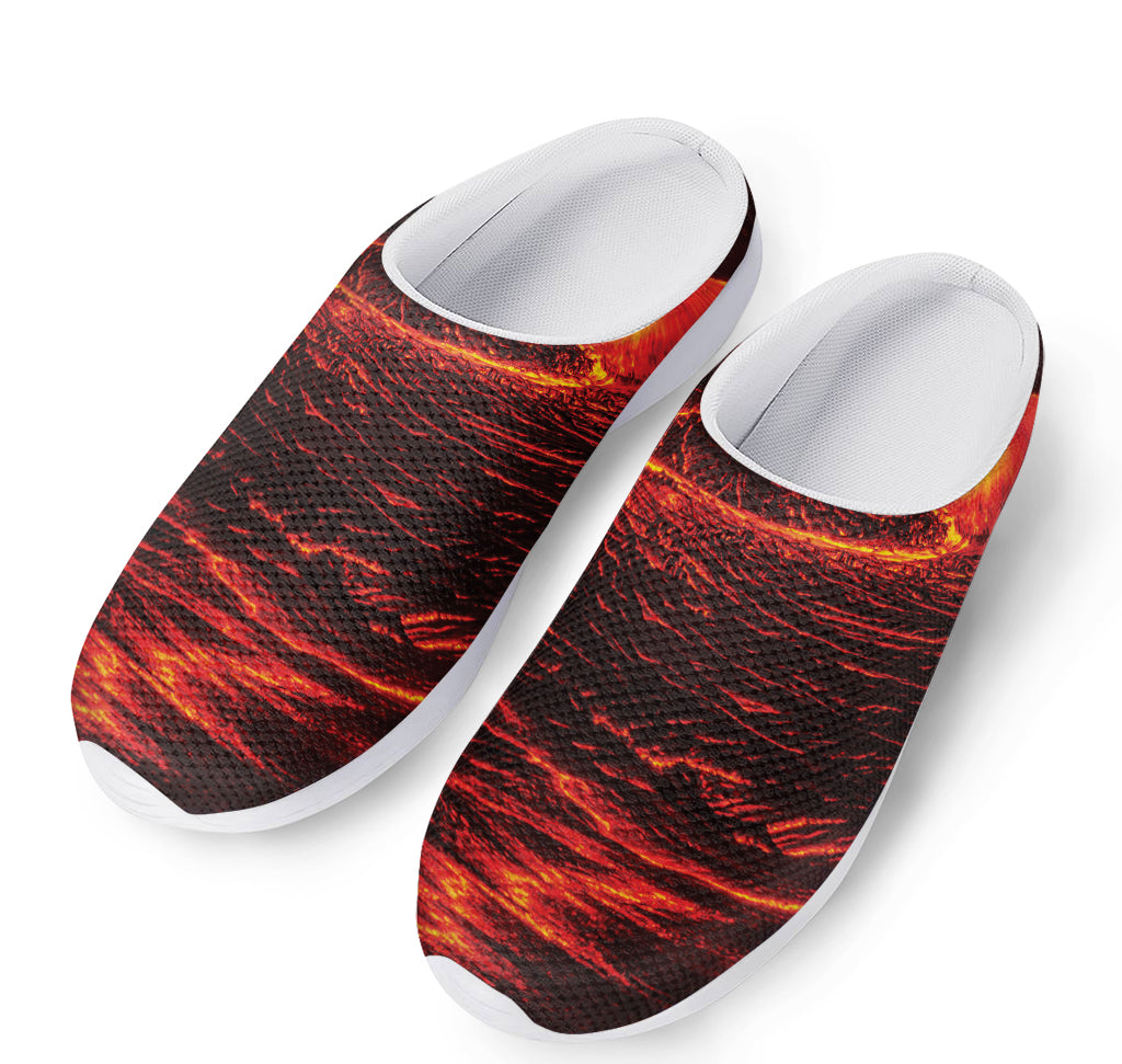 Lava Flow Print Mesh Casual Shoes