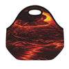 Lava Flow Print Neoprene Lunch Bag