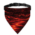 Lava Flow Print Over The Collar Dog Bandana