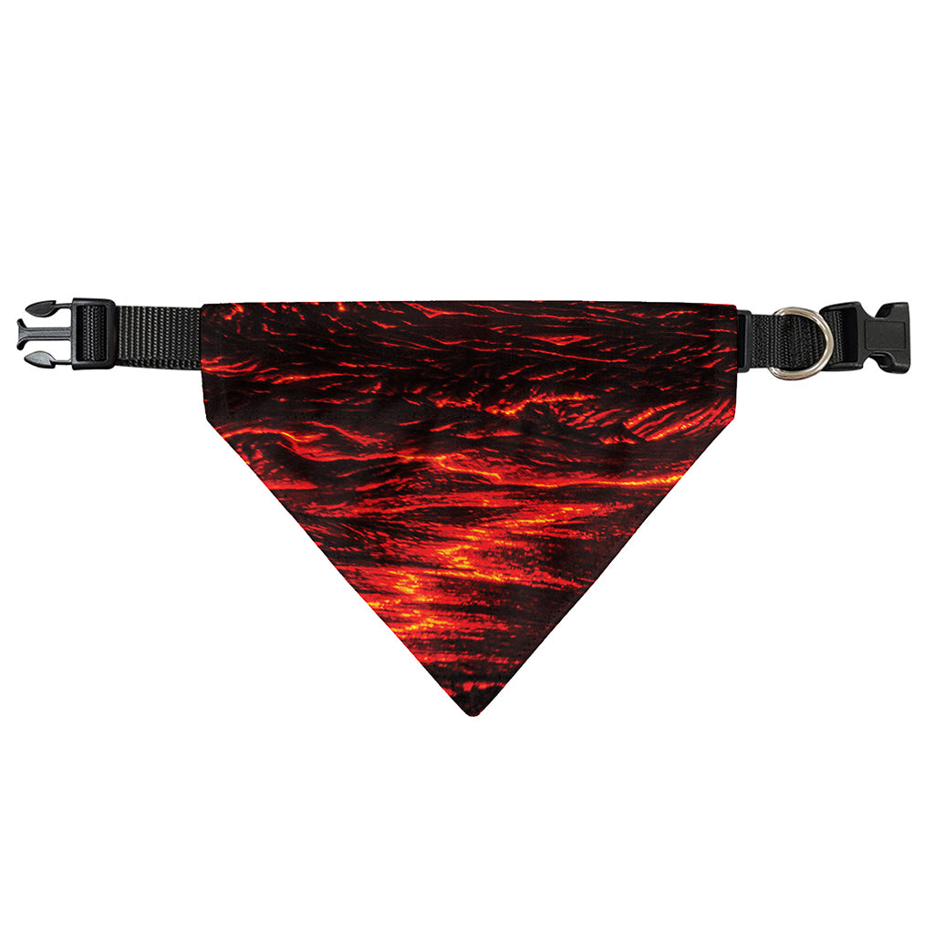 Lava Flow Print Over The Collar Dog Bandana