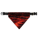 Lava Flow Print Over The Collar Dog Bandana