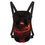 Lava Flow Print Pet Carrier Backpack