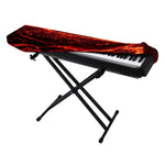Lava Flow Print Piano Keyboard Cover