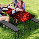 Lava Flow Print Picnic Table Cover