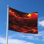 Lava Flow Print Polyester Flag