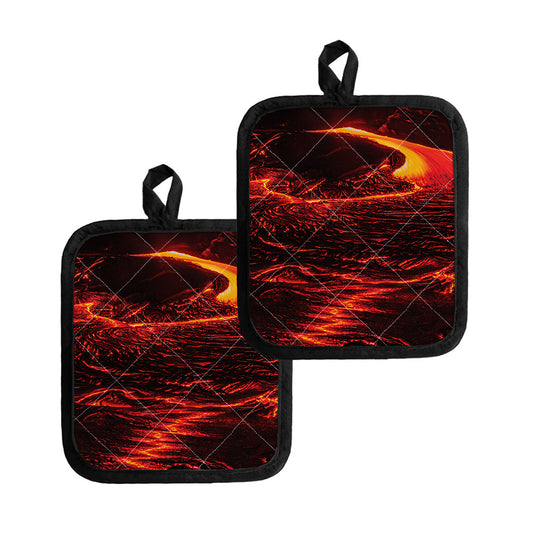 Lava Flow Print Pot Holders