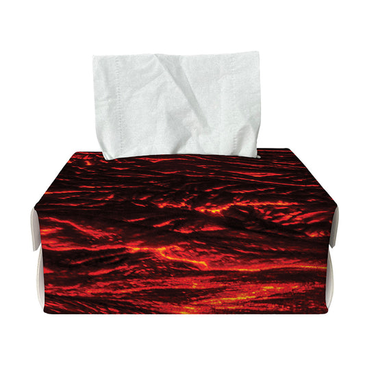 Lava Flow Print Rectangle Tissue Box Cover