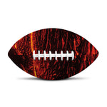 Lava Flow Print Rugby Ball