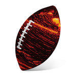 Lava Flow Print Rugby Ball