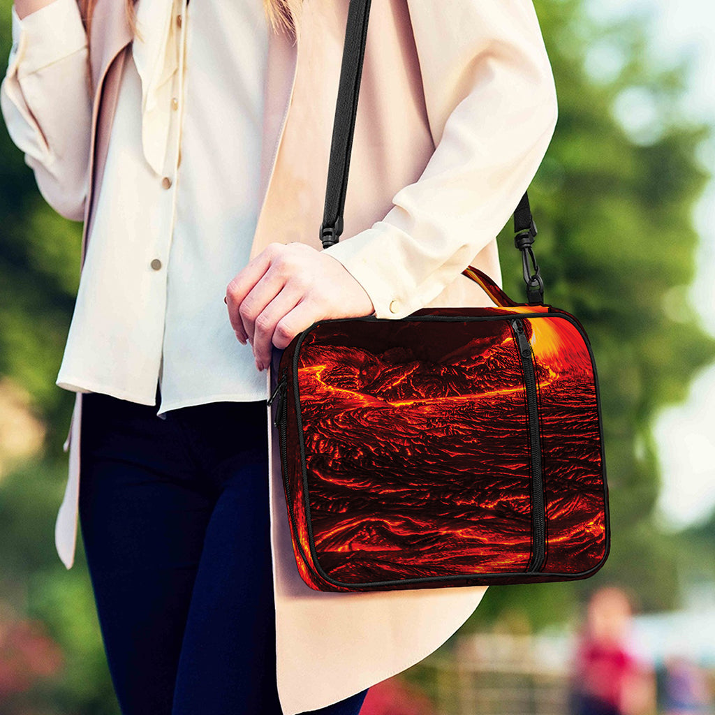 Lava Flow Print Shoulder Strap Bible Bag