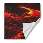 Lava Flow Print Silk Bandana