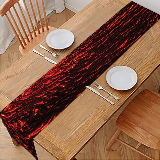 Lava Flow Print Table Runner