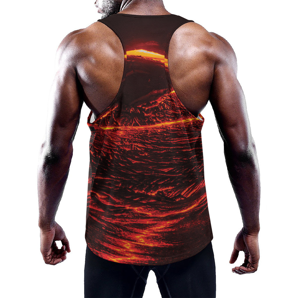 Lava Flow Print Training Tank Top