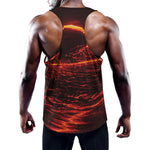 Lava Flow Print Training Tank Top