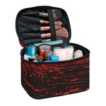 Lava Flow Print Travel Makeup Bag
