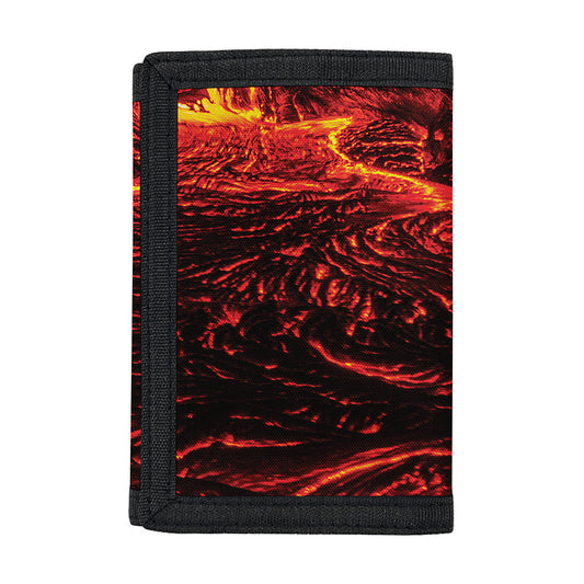 Lava Flow Print Trifold Wallet