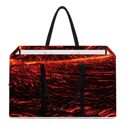 Lava Flow Print Utility Tote Bag