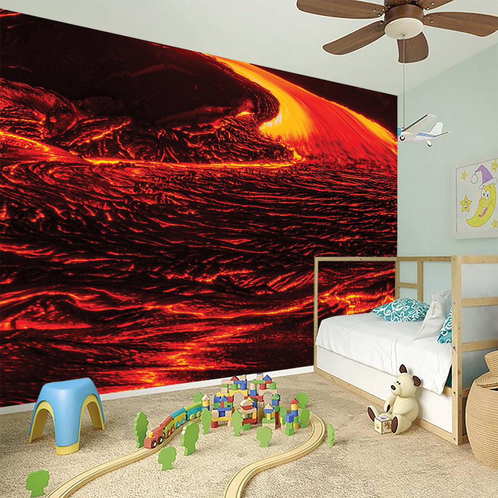 Lava Flow Print Wall Sticker