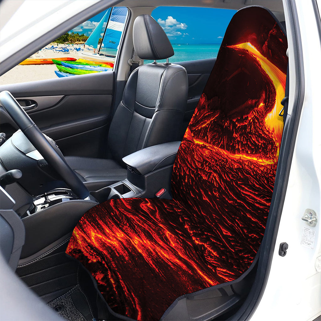 Lava Flow Print Waterproof Car Seat Cover