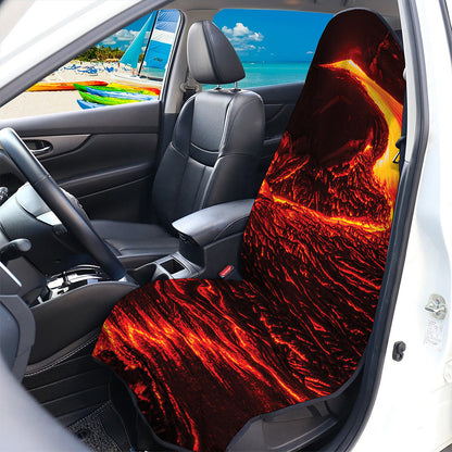 Lava Flow Print Waterproof Car Seat Cover