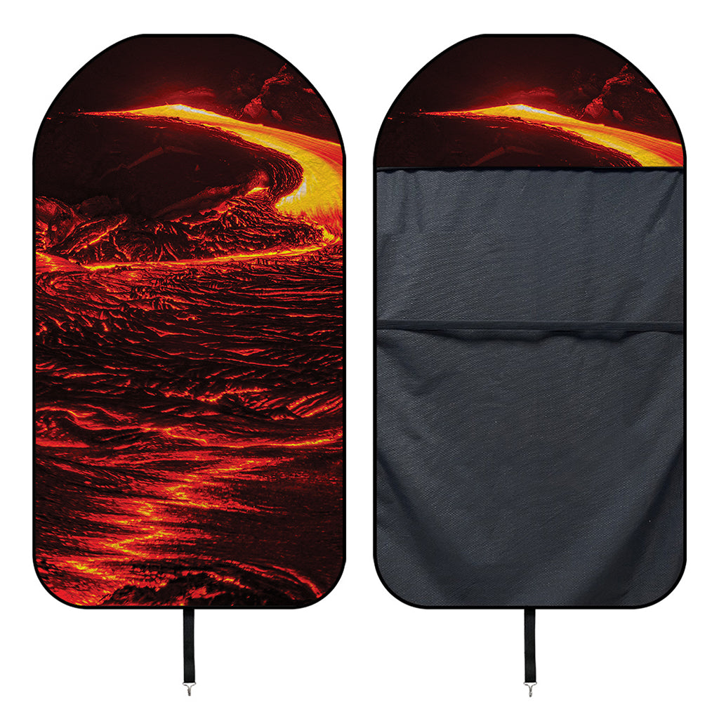 Lava Flow Print Waterproof Car Seat Cover