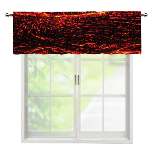 Lava Flow Print Window Valance