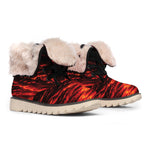 Lava Flow Print Winter Boots