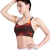 Lava Flow Print Women's Sports Bra