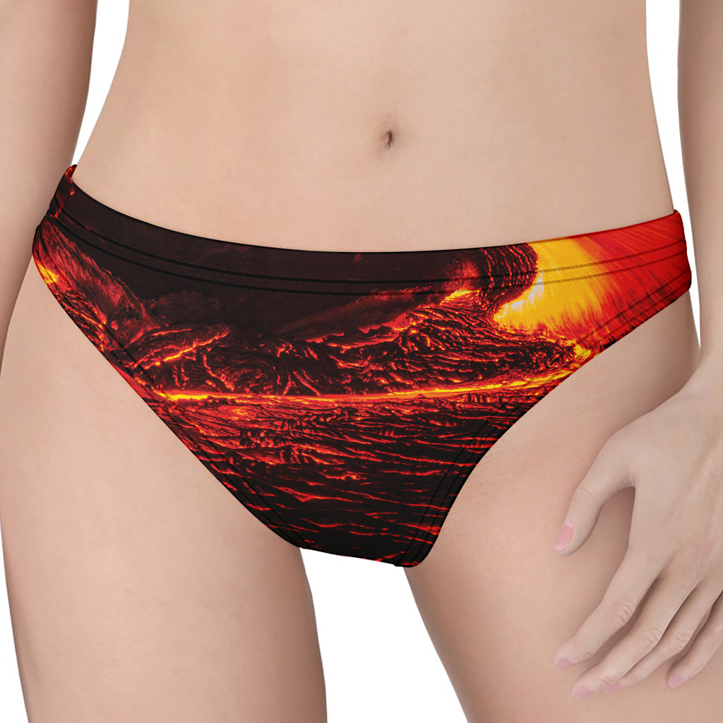 Lava Flow Print Women's Thong