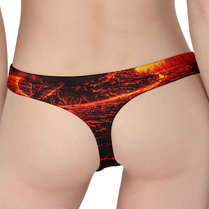 Lava Flow Print Women's Thong