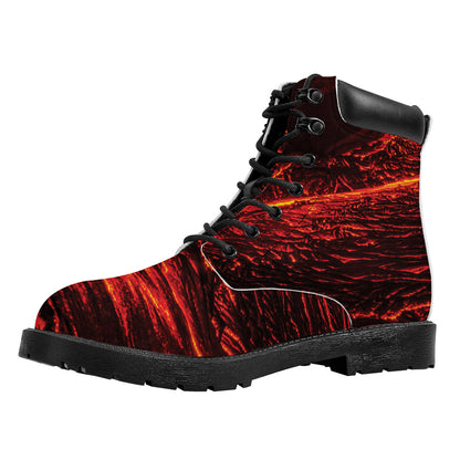 Lava Flow Print Work Boots